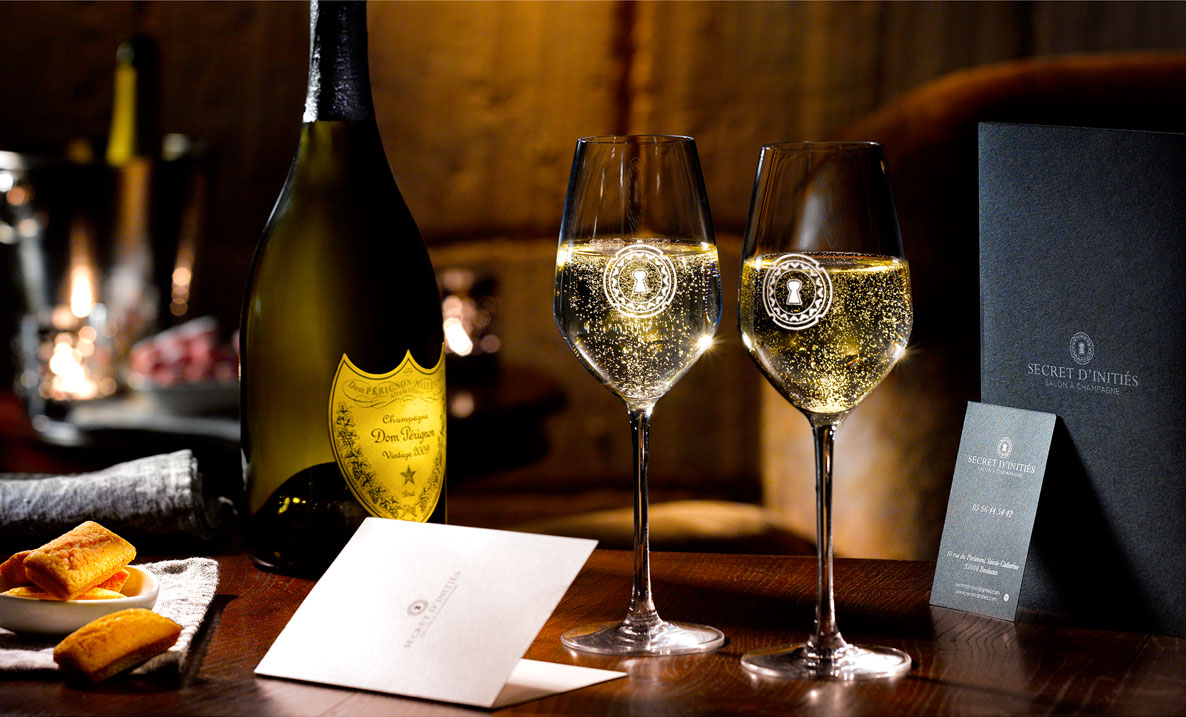 Agence de communication Brand to Design Bordeaux Secret d'initiés champagne