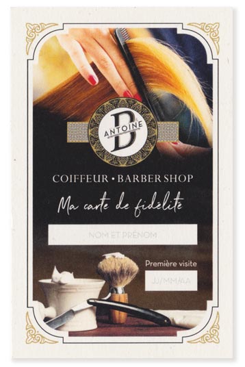 Agence de communication Brand to Design Bordeaux : carte de fidélité / identité visuelle
